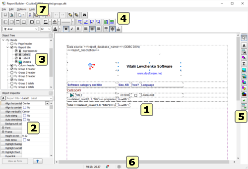 Report Builder parts